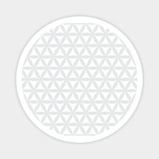 Grey Flower of life pattern Magnet